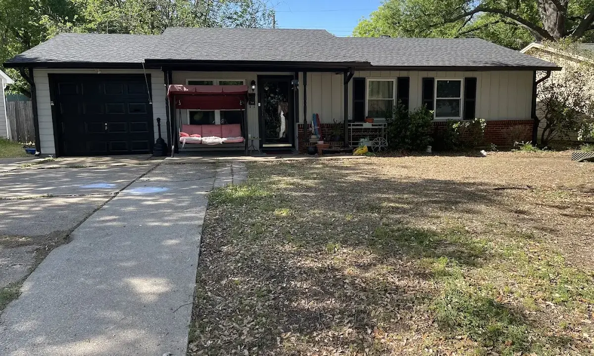 Asphalt Shingle Roof Repair crew at work on a residential roof in Charter Oak